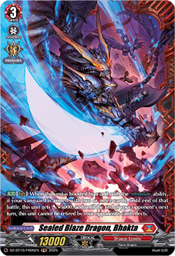 Sealed Blaze Dragon, Bhakta  (V.2 - Frame Rare) - Dragonsoul Resonance (Frame Rare) [DZ-BT10-FR05]