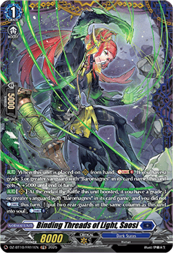 Binding Threads of Light, Saosi  (V.2 - Frame Rare) - Dragonsoul Resonance (Frame Rare) [DZ-BT10-FR11]