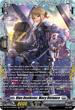 Blue Deathster, Macy Distance  (V.2 - Frame Rare) - Dragonsoul Resonance (Frame Rare) [DZ-BT10-FR20]
