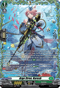 Argo Siren, Kuresh  (V.2 - Frame Rare) - Dragonsoul Resonance (Frame Rare) [DZ-BT10-FR36]