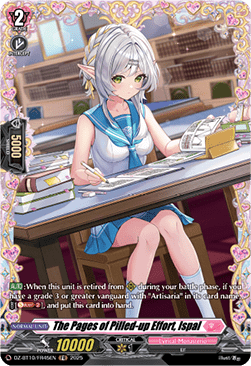 The Pages of Pilled-up Effort, Ispal  (V.2 - Frame Rare) - Dragonsoul Resonance (Frame Rare) [DZ-BT10-FR45]