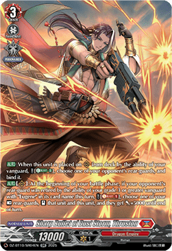 Sharp Bullet of Dust Storm, Thruston  (V.3 - Silver Rare) - Dragonsoul Resonance (Silver Rare) [DZ-BT10-SR04]