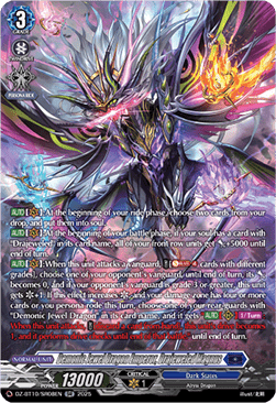 Demonic Jewel Dragon Emperor, Drajeweled Magnus  (V.4 - Silver Rare) - Dragonsoul Resonance (Silver Rare) [DZ-BT10-SR08]