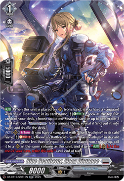 Blue Deathster, Macy Distance  (V.3 - Silver Rare) - Dragonsoul Resonance (Silver Rare) [DZ-BT10-SR21]