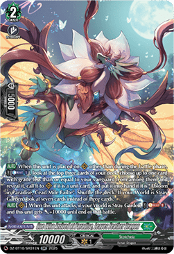One Who Arrived at Paradise, Leaves Feather Dragon  (V.3 - Silver Rare) - Dragonsoul Resonance (Silver Rare) [DZ-BT10-SR31]