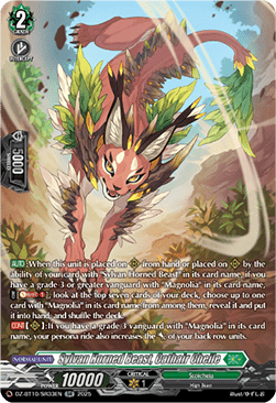 Sylvan Horned Beast, Cathair Cheile  (V.3 - Silver Rare) - Dragonsoul Resonance (Silver Rare) [DZ-BT10-SR33]
