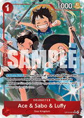 Ace & Sabo & Luffy (OP13-007) (V.2) - Carrying on his Will (Alternate Art) [OP13-007]