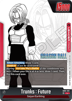 Trunks : Future // Trunks : Future (SB02-001)  (V.1 - Leader) - Manga Booster 02 [Fusion World] (Leader) [SB02-001]