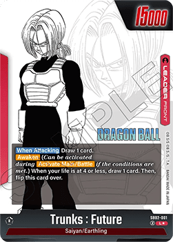 Trunks : Future // Trunks : Future (SB02-001)  (V.2 - Alternate Art) - Manga Booster 02 [Fusion World] (Alternate Art) [SB02-001]