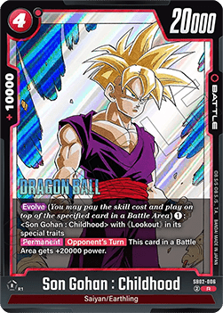 Son Gohan : Childhood (SB02-006)  (V.1 - Rare) - Manga Booster 02 [Fusion World] (Rare) [SB02-006]