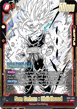Son Gohan : Childhood (SB02-008) - Manga Booster 02 [Fusion World] (Super Rare) [SB02-008]