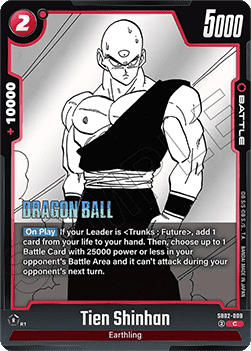 Tien Shinhan (SB02-009) - Manga Booster 02 [Fusion World] (Common) [SB02-009]