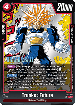 Trunks : Future (SB02-011) - Manga Booster 02 [Fusion World] (Uncommon) [SB02-011]