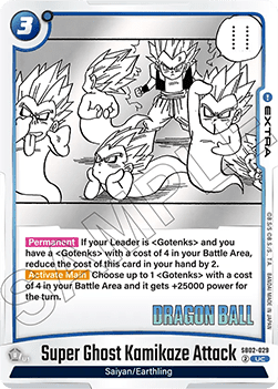 Super Ghost Kamikaze Attack (SB02-029) - Manga Booster 02 [Fusion World] (Uncommon) [SB02-029]