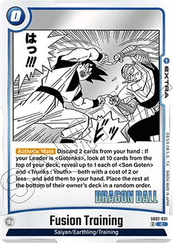 Fusion Training (SB02-031) - Manga Booster 02 [Fusion World] (Common) [SB02-031]