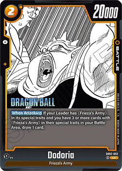 Dodoria (SB02-052) - Manga Booster 02 [Fusion World] (Uncommon) [SB02-052]