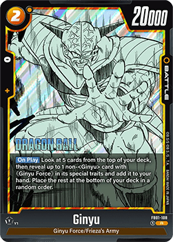 Ginyu (FB01-108)  (V.1 - Rare) - Manga Booster 02 [Fusion World] (Rare) [SB02-FB01-108]