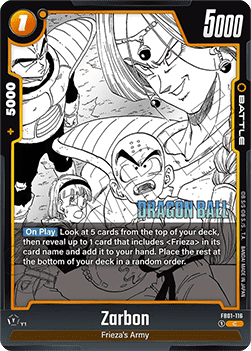 Zarbon (FB01-116) - Manga Booster 02 [Fusion World] (Common) [SB02-FB01-116]