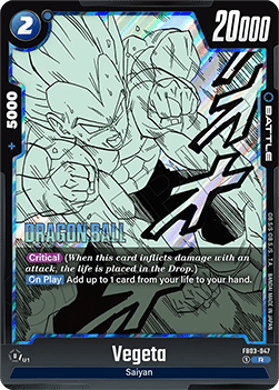 Vegeta (FB03-047) - Manga Booster 02 [Fusion World] (Rare) [SB02-FB03-047]