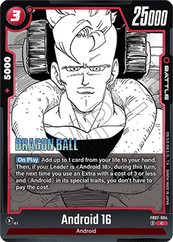 Android 16 (FB07-004) - Manga Booster 02 [Fusion World] (Common) [SB02-FB07-004]