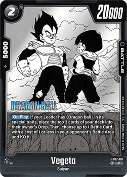 Vegeta (FB07-116) - Manga Booster 02 [Fusion World] (Common) [SB02-FB07-116]