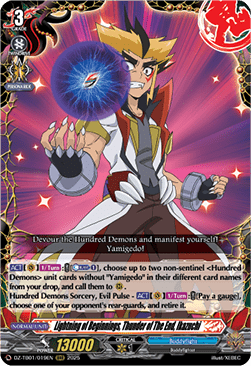 Lightning of Beginnings, Thunder of The End, Ikazuchi  (V.1 - Triple Rare) - Future Card Buddyfight (Triple Rare) [DZ-TB01-019]