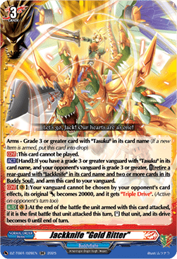 Jackknife "Gold Ritter" - Future Card Buddyfight (Double Rare) [DZ-TB01-028]