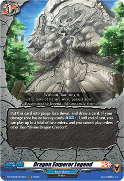 Dragon Emperor Legend - Future Card Buddyfight (Double Rare) [DZ-TB01-042]