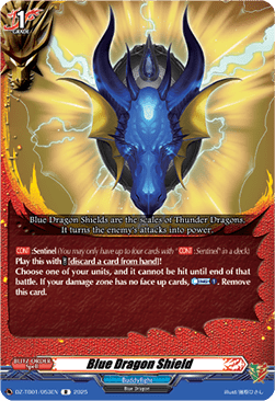 Blue Dragon Shield  (V.1 - Rare) - Future Card Buddyfight (Rare) [DZ-TB01-053]