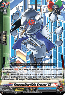 Nanomachine Ninja, Byakuya "SD"  (V.1 - Rare) - Future Card Buddyfight (Rare) [DZ-TB01-063]