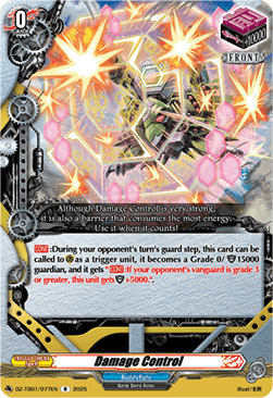 Damage Control  (V.1 - Rare) - Future Card Buddyfight (Rare) [DZ-TB01-077]