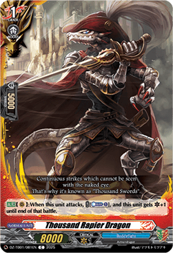 Thousand Rapier Dragon  (V.1 - Common) - Future Card Buddyfight (Common) [DZ-TB01-081]