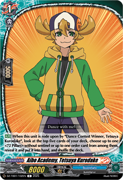 Aibo Academy, Tetsuya Kurodake  (V.1 - Common) - Future Card Buddyfight (Common) [DZ-TB01-102]