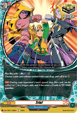 Trio!  (V.1 - Common) - Future Card Buddyfight (Common) [DZ-TB01-108]