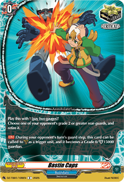 Bastin Caps  (V.1 - Common) - Future Card Buddyfight (Common) [DZ-TB01-109]