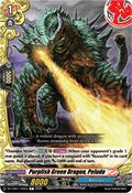 Purplish Green Dragon, Peluda  (V.1 - Common) - Future Card Buddyfight (Common) [DZ-TB01-125]