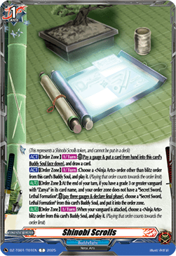 Shinobi Scrolls - Future Card Buddyfight (Token) [DZ-TB01-T01]