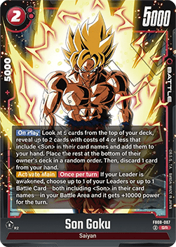 Son Goku (FB08-007)  (V.1 - Super Rare) - Saiyan's Pride [Fusion World] (Super Rare) [FB08-007]