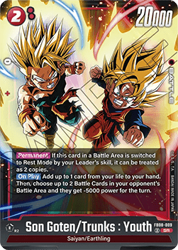 Son Goten/Trunks : Youth (FB08-009)  (V.1 - Super Rare) - Saiyan's Pride [Fusion World] (Super Rare) [FB08-009]