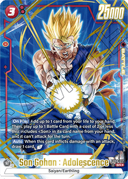 Son Gohan : Adolescence (FB08-012)  (V.2 - Alternate Art) - Saiyan's Pride [Fusion World] (Alternate Art) [FB08-012]