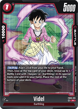 Videl (FB08-019)  (V.1 - Rare) - Saiyan's Pride [Fusion World] (Rare) [FB08-019]