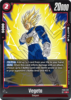 Vegeta (FB08-021) - Saiyan's Pride [Fusion World] (Rare) [FB08-021]