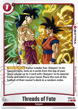 Threads of Fate (FB08-024) - Saiyan's Pride [Fusion World] (Rare) [FB08-024]