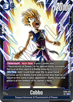 Cabba (FB08-029)  (V.1 - Super Rare) - Saiyan's Pride [Fusion World] (Super Rare) [FB08-029]
