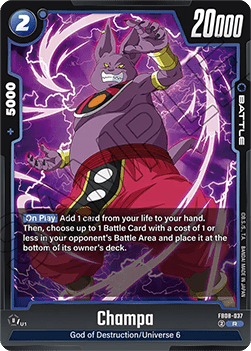 Champa (FB08-037) - Saiyan's Pride [Fusion World] (Rare) [FB08-037]