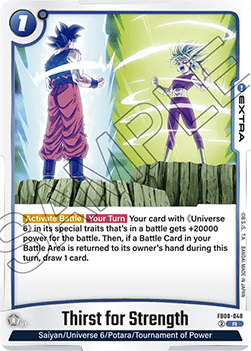 Thirst for Strength (FB08-048) - Saiyan's Pride [Fusion World] (Rare) [FB08-048]