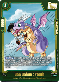 Son Gohan : Youth (FB08-056)  (V.2 - Alternate Art) - Saiyan's Pride [Fusion World] (Alternate Art) [FB08-056]