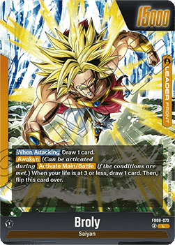 Broly // Broly (FB08-073)  (V.1 - Leader) - Saiyan's Pride [Fusion World] (Leader) [FB08-073]