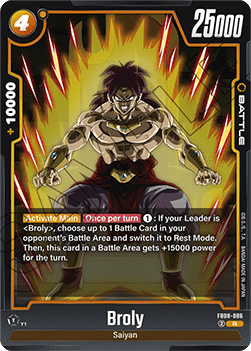 Broly (FB08-086) - Saiyan's Pride [Fusion World] (Rare) [FB08-086]