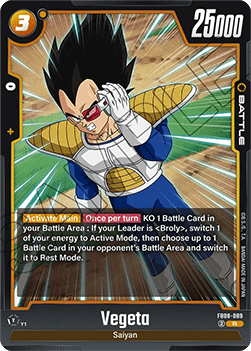 Vegeta (FB08-089) - Saiyan's Pride [Fusion World] (Rare) [FB08-089]
